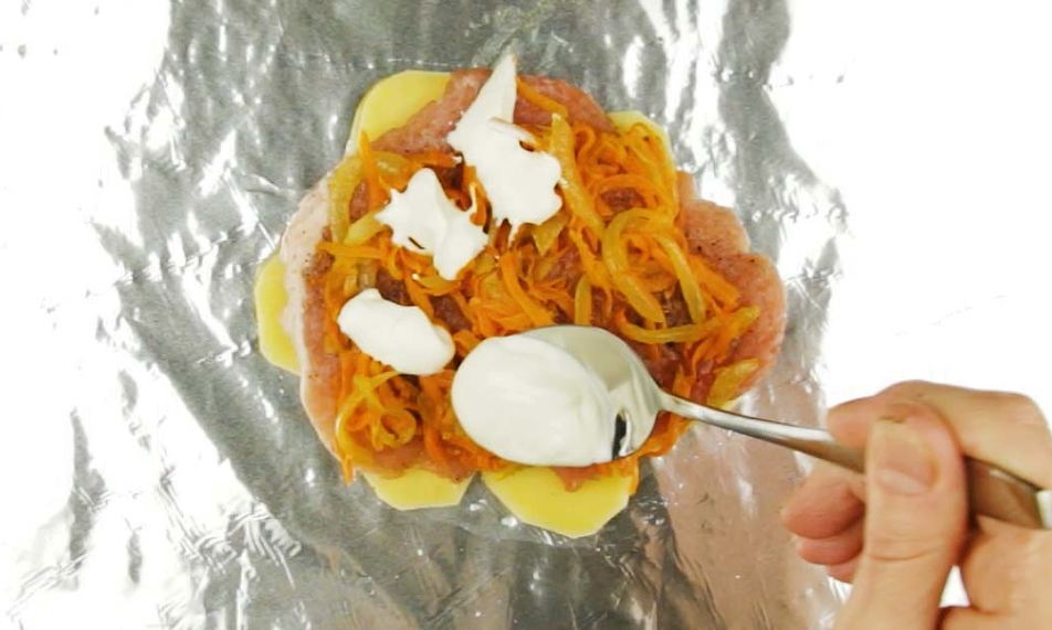 Рецепт мяса по-французски в фольге
