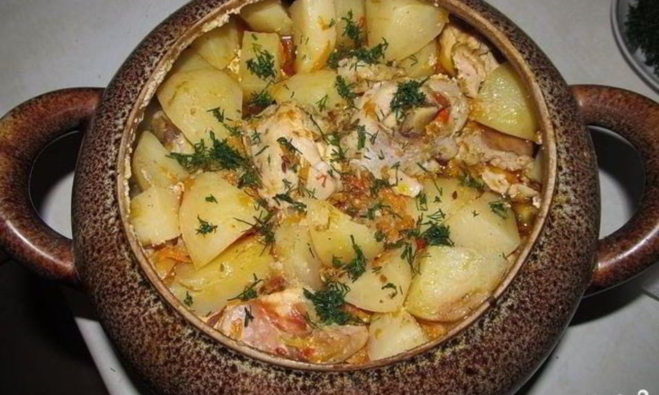 Рецепт мяса по-французски в горшочках