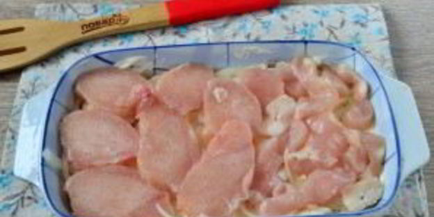 сочное куриное филе по-французски