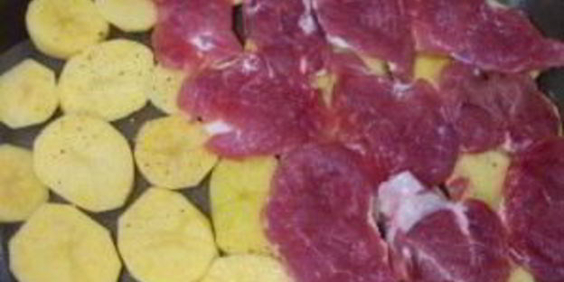 свинина по-французски с грибами