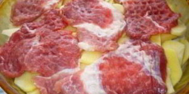 свинина по-французски с картофелем