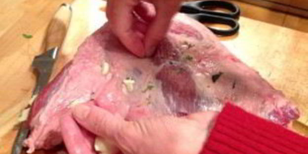 баранина с зеленью