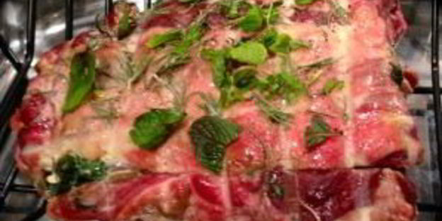 баранина с зеленью