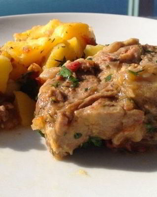 Баранина в мультиварке Панасоник