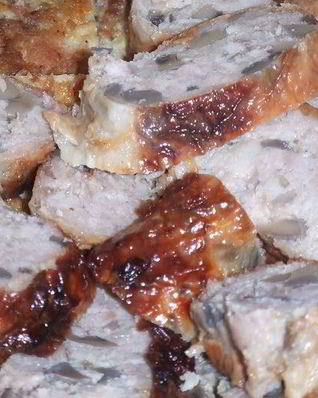 Фаршированные окорочка с грибами