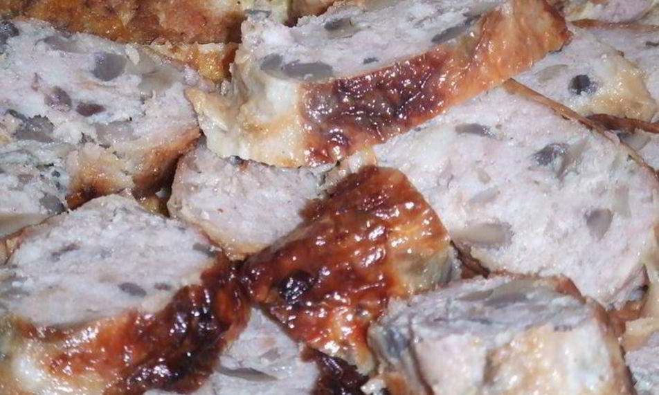 Рецепт фаршированных окорочка с грибами