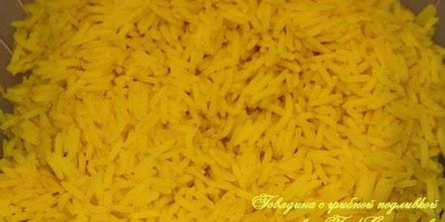 говядина с грибной подливкой