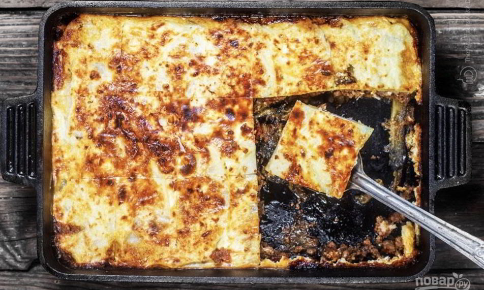 Рецепт говядины с картофелем и баклажанами