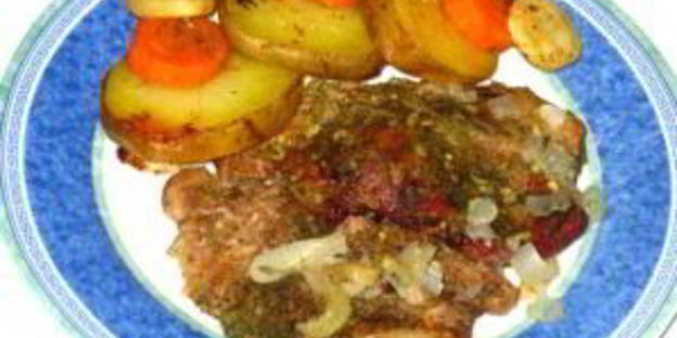 говядина в рукаве с овощами