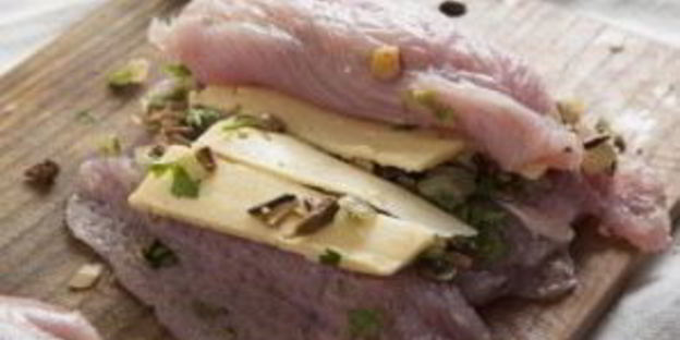 индейка, фаршированная грибами