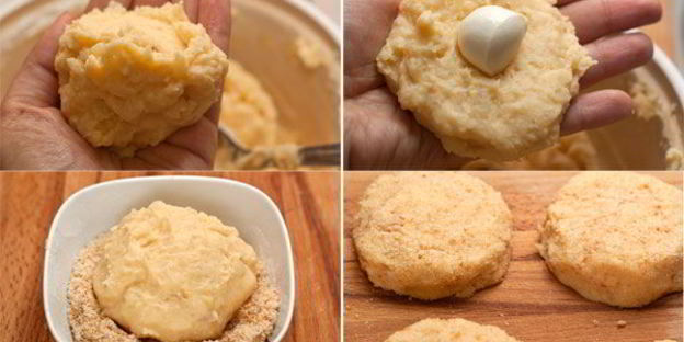 картофельные биточки с сыром