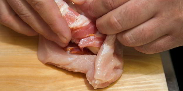 кордон блю с микс салатом