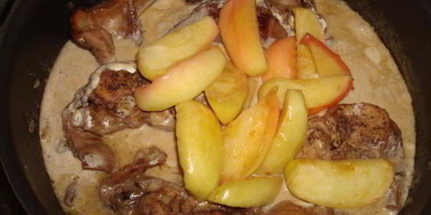 кролик по-нормандски