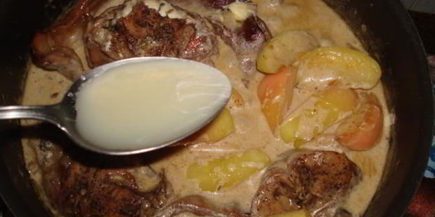 кролик по-нормандски