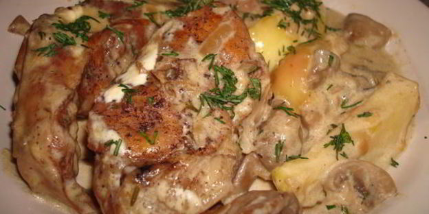 кролик по-нормандски