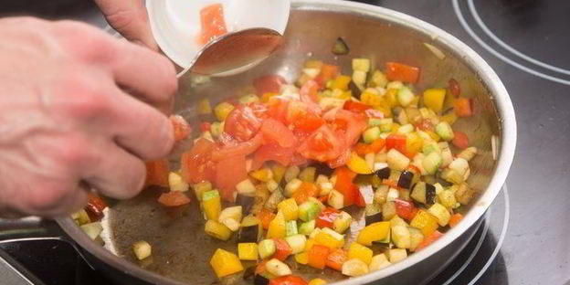 куриное филе с рататуем