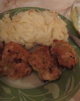 Куриное филе в луковом кляре