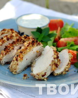 Куриные грудки в арахисовой панировке