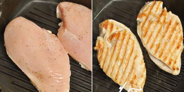 куриные грудки, запеченные с баклажанами и моцареллой