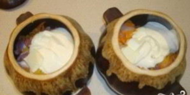 куриные желудки в горшочках