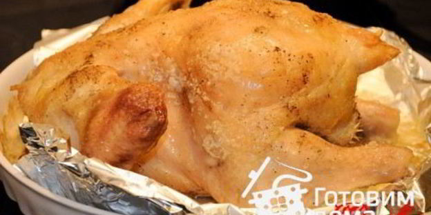 курица, фаршированная овощами