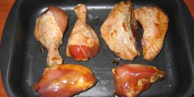 курица маринованная в соевом соусе