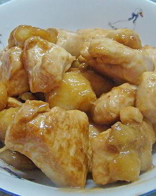 Курица с бананами