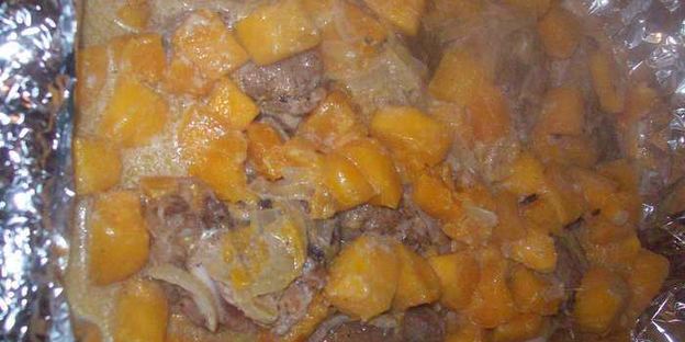 курица с тыквой