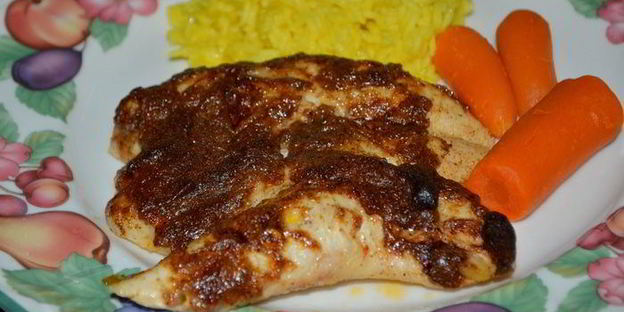 пряные куриные грудки в майонезе