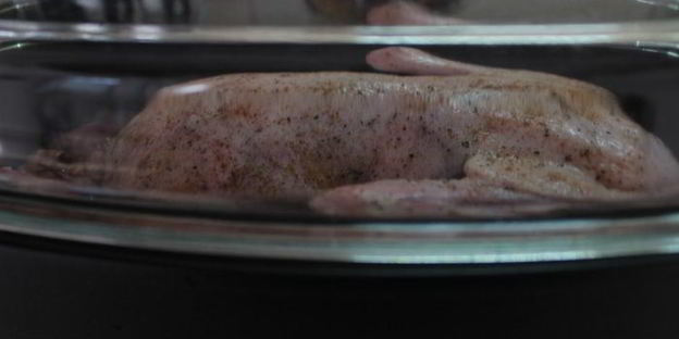 пьяная утка с карамелизованными яблоками