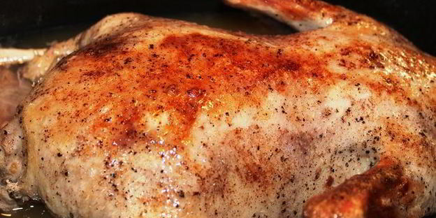 пьяная утка с карамелизованными яблоками