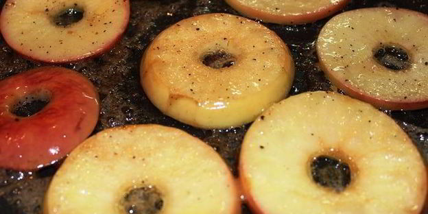 пьяная утка с карамелизованными яблоками