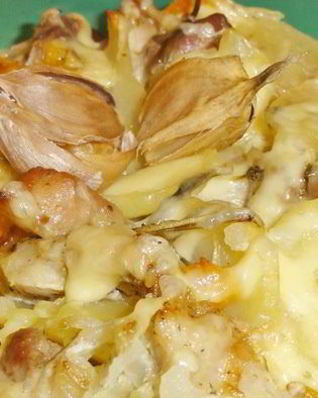 Свинина с картофелем и тыквой