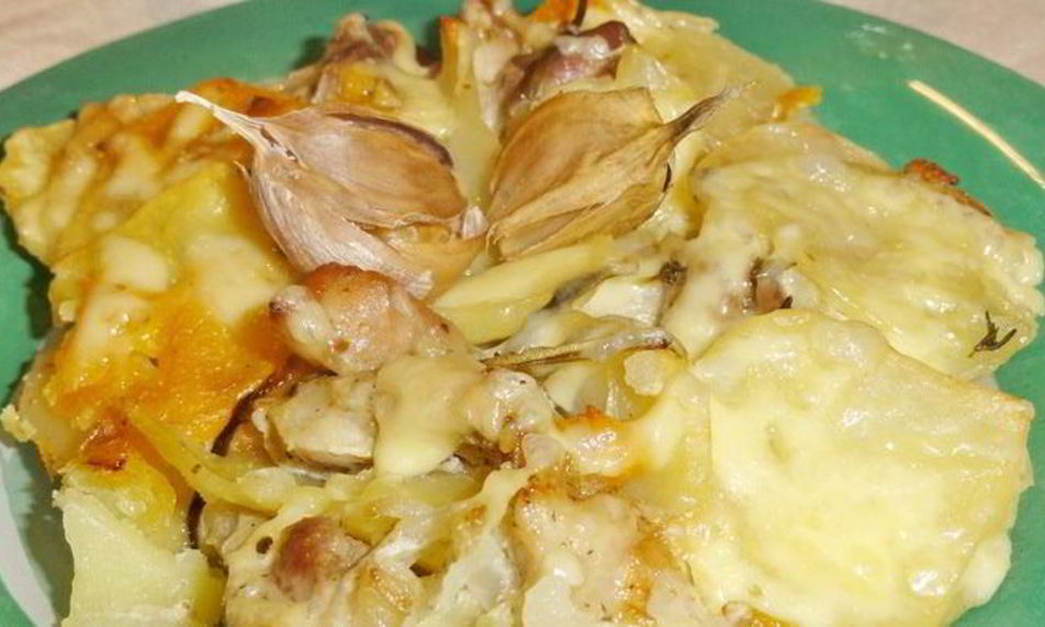 Рецепт свинины с картофелем и тыквой