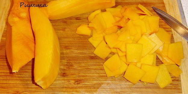 свинина с картофелем и тыквой