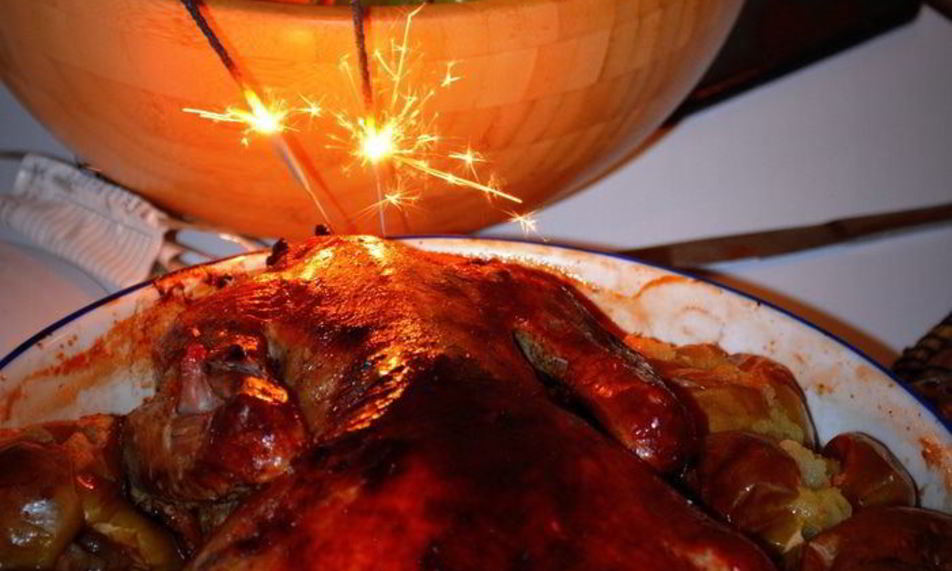 Рецепт утки с яблоками