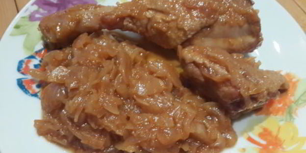 утка тушеная с капустой