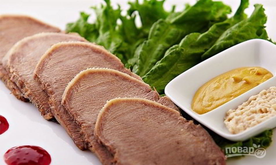 Рецепт вареного свиного языка