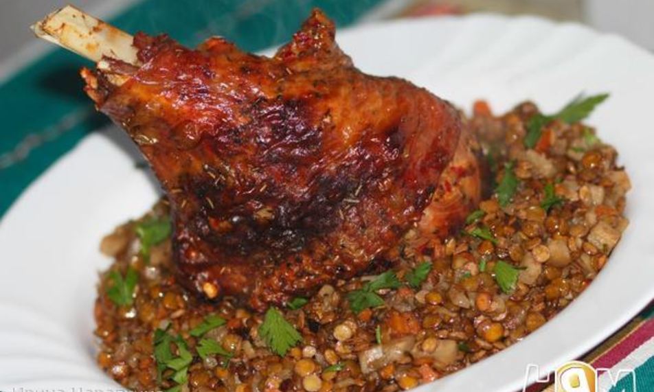 Рецепт запеченой индюшачьей голени