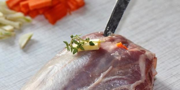 запеченая индюшачья голень