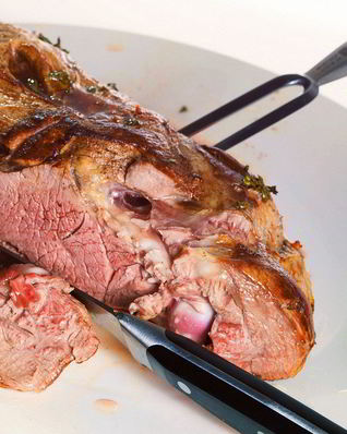 Запеченная баранья нога