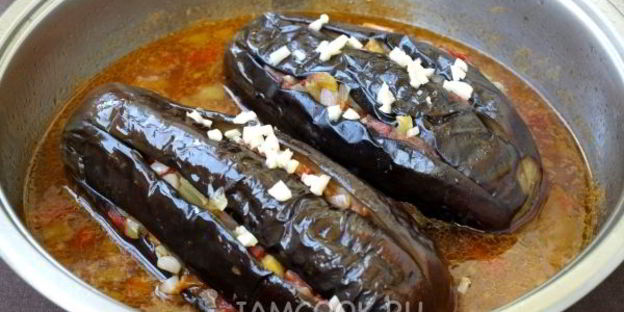 баклажаны, фаршированные овощами