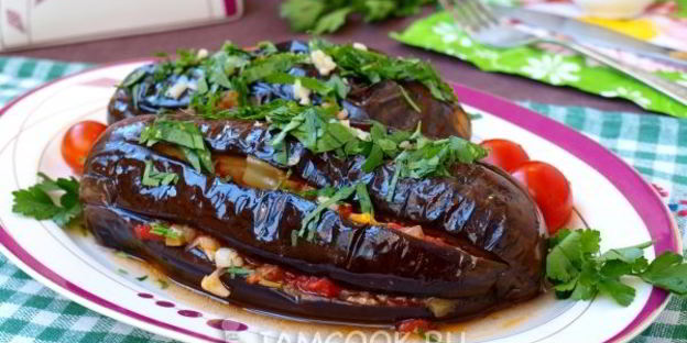 баклажаны, фаршированные овощами