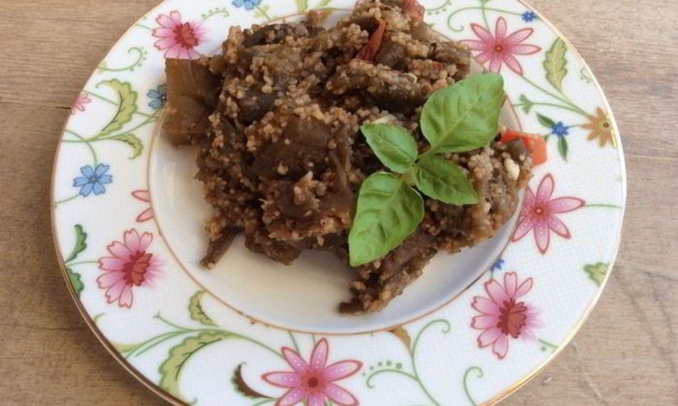 Рецепт баклажанов с кускусом