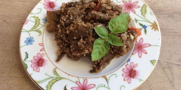 баклажаны с кускусом