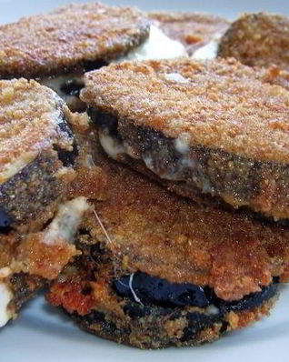 Баклажаны с сыром и чесноком