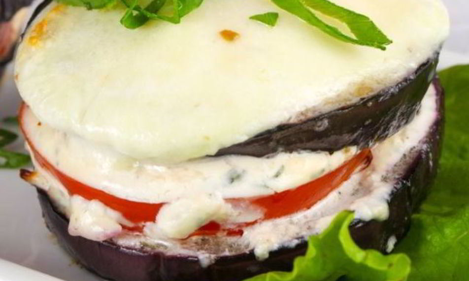 Рецепт баклажанов с сырома и шампиньонами