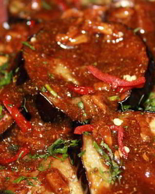 Баклажаны в лимонно-медовой карамели