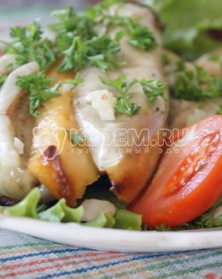 Баклажаны запеченные с сыром