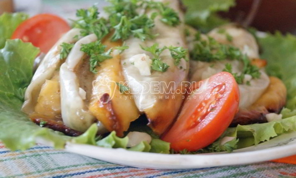 Рецепт баклажанов запеченных с сыром